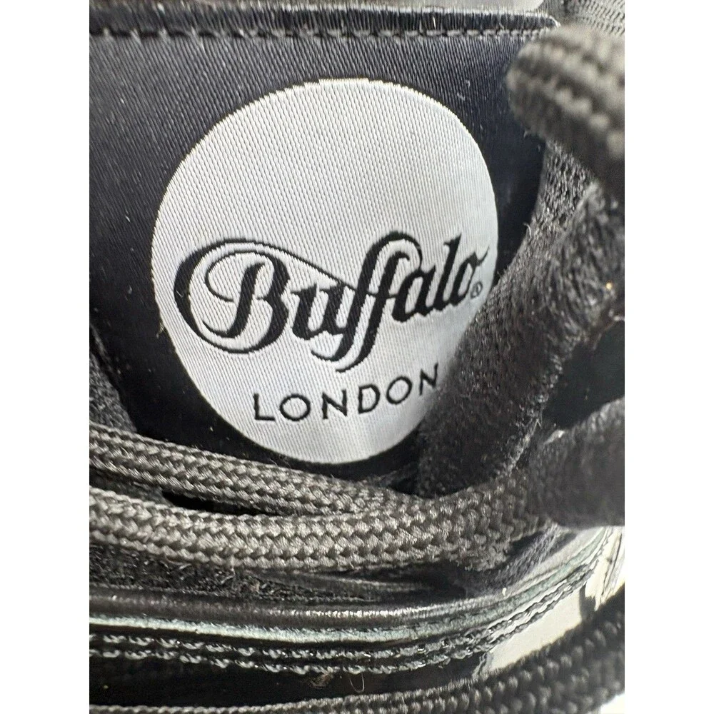 Buffalo London Platform Boots High Top Sneakers Black Women’s Size 40 US 9-9.5